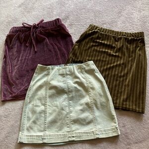 Mini skirts women’s set of three